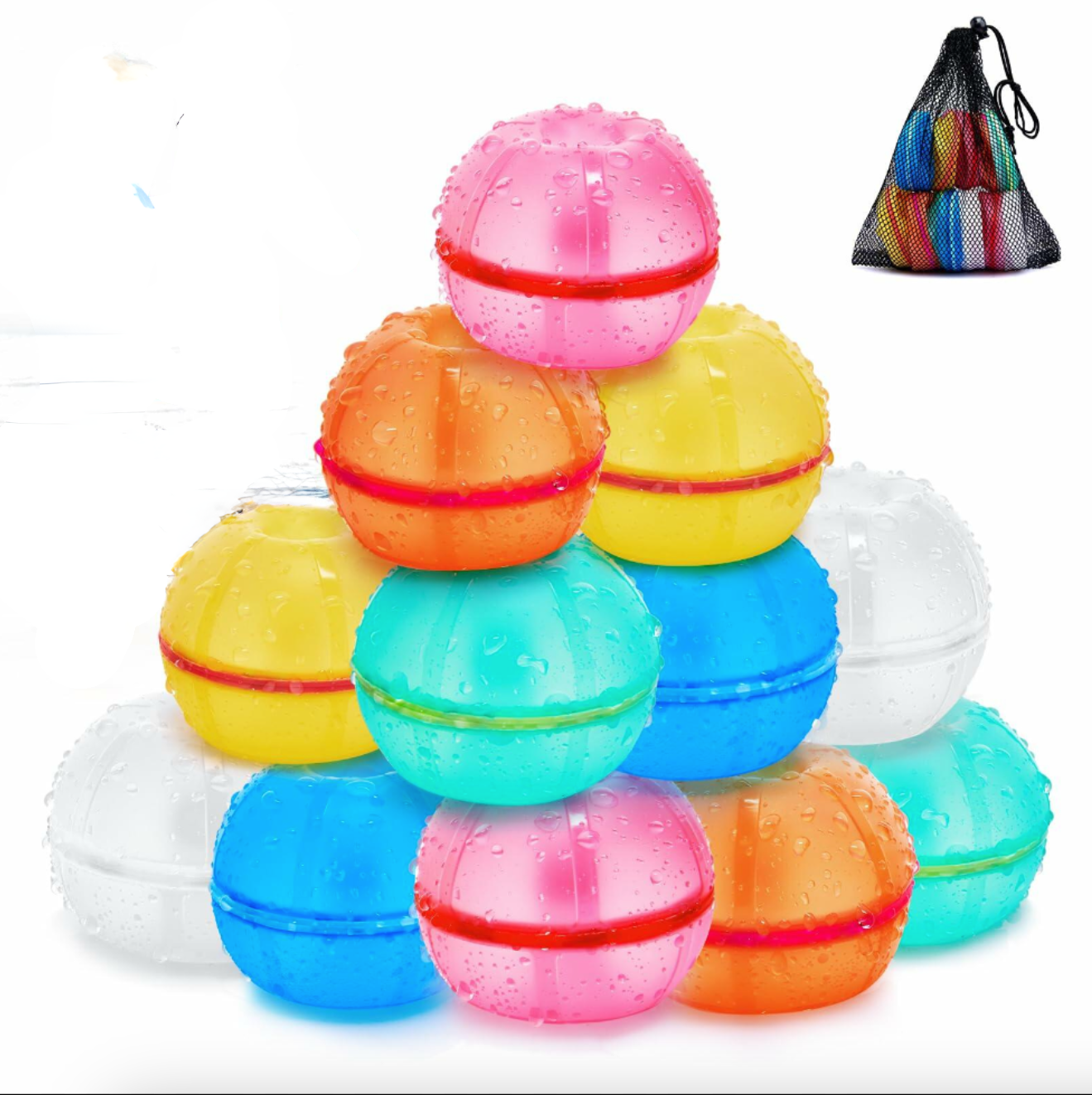 Reusable Magnetic Water Balloons | 12 Pack | Silicone