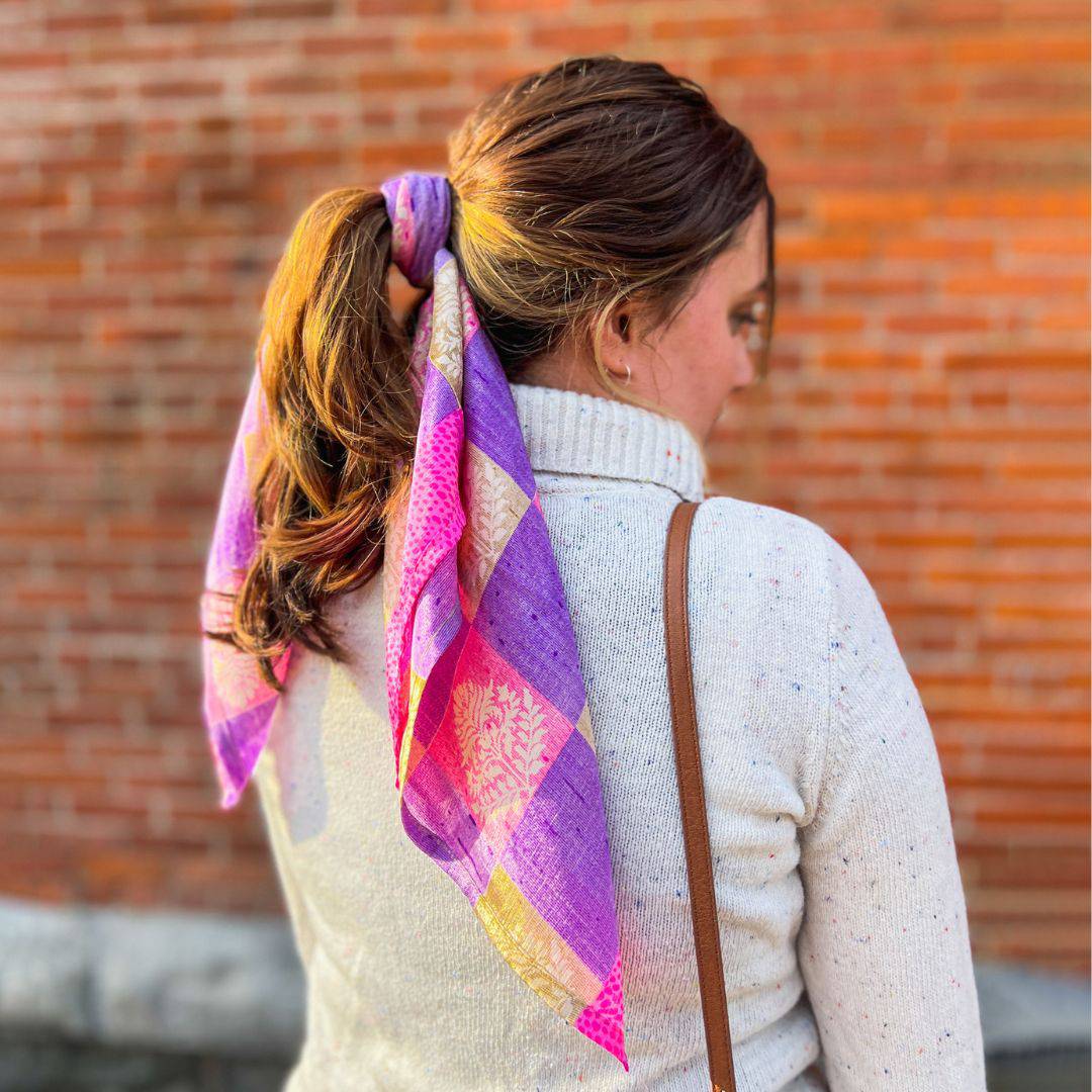 Furoshiki Reusable Wrapping Cloth — Reclaimed Sari Silk
