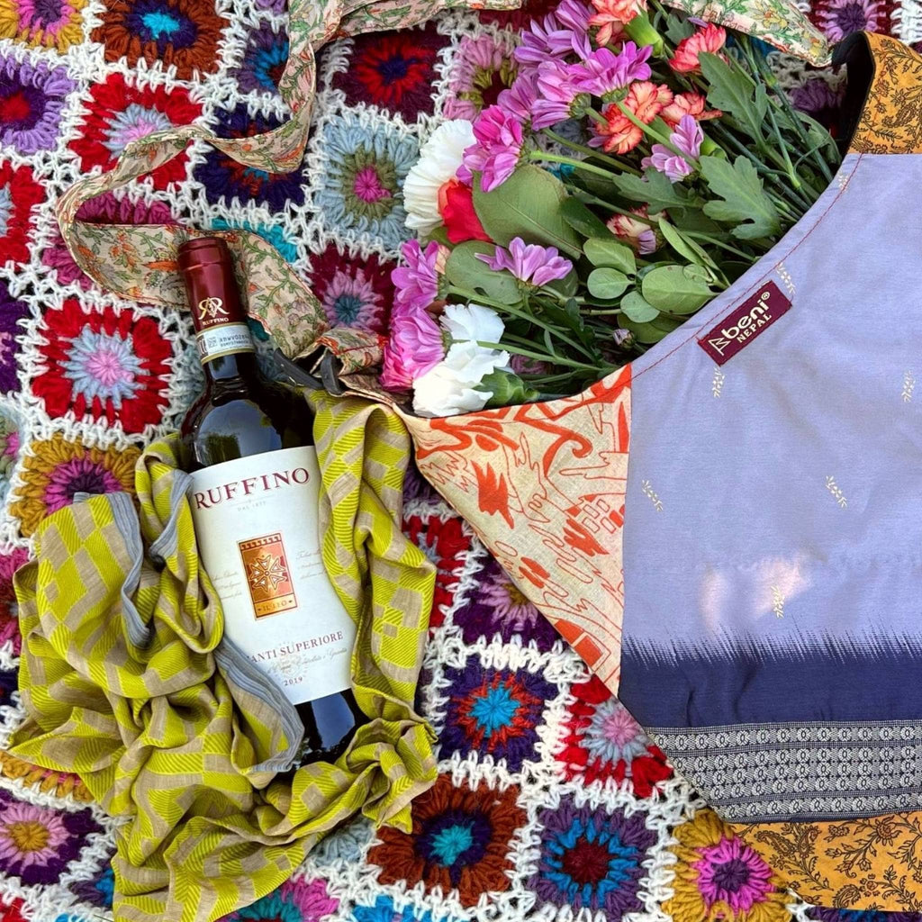Furoshiki Reusable Wrapping Cloth — Reclaimed Sari Silk