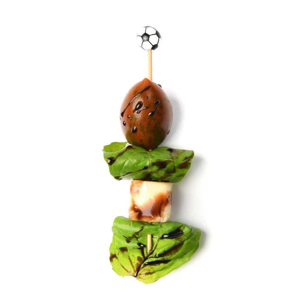 Soccer Ball Bamboo Cocktail Picks — 4.75", 100 or 1000 Count