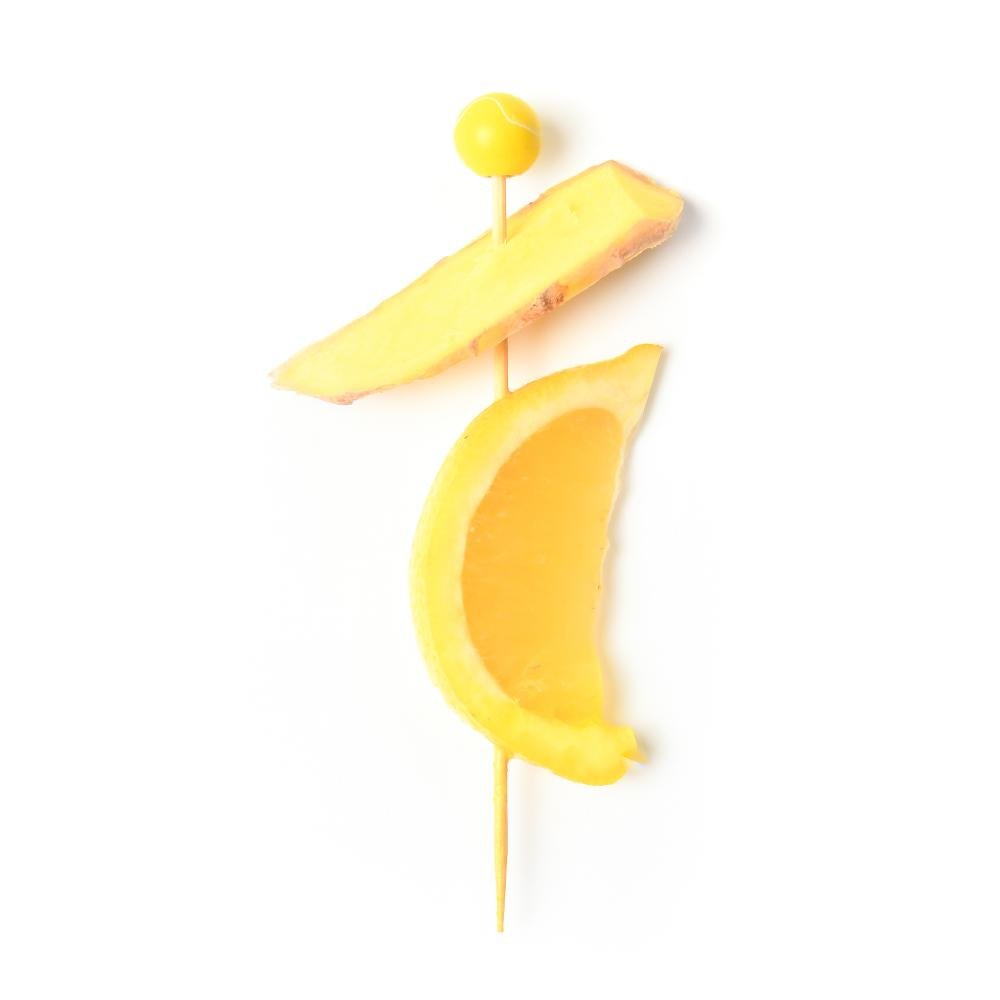 Tennis Ball Bamboo Cocktail Picks — 4.75", 100 or 1000 Count