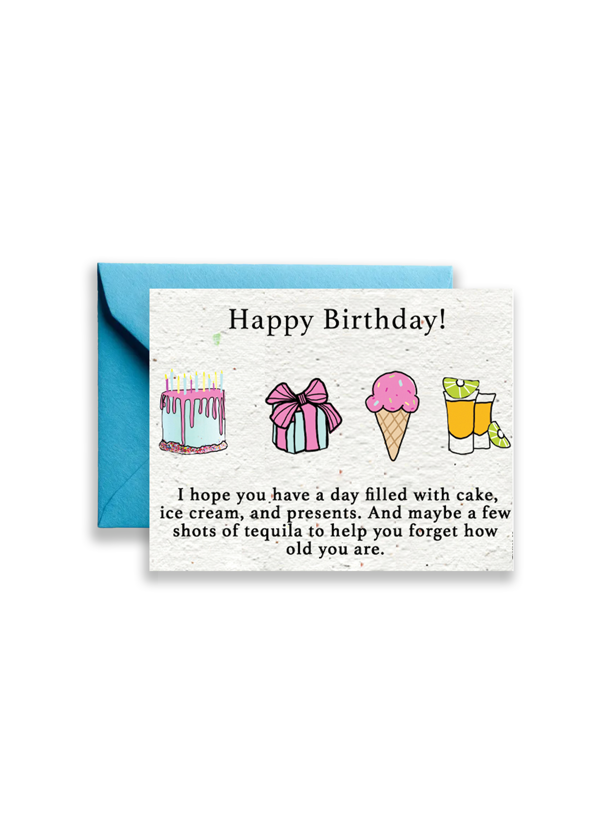 Birthday Bloom & Cheers — Wildflower Seed Paper Card