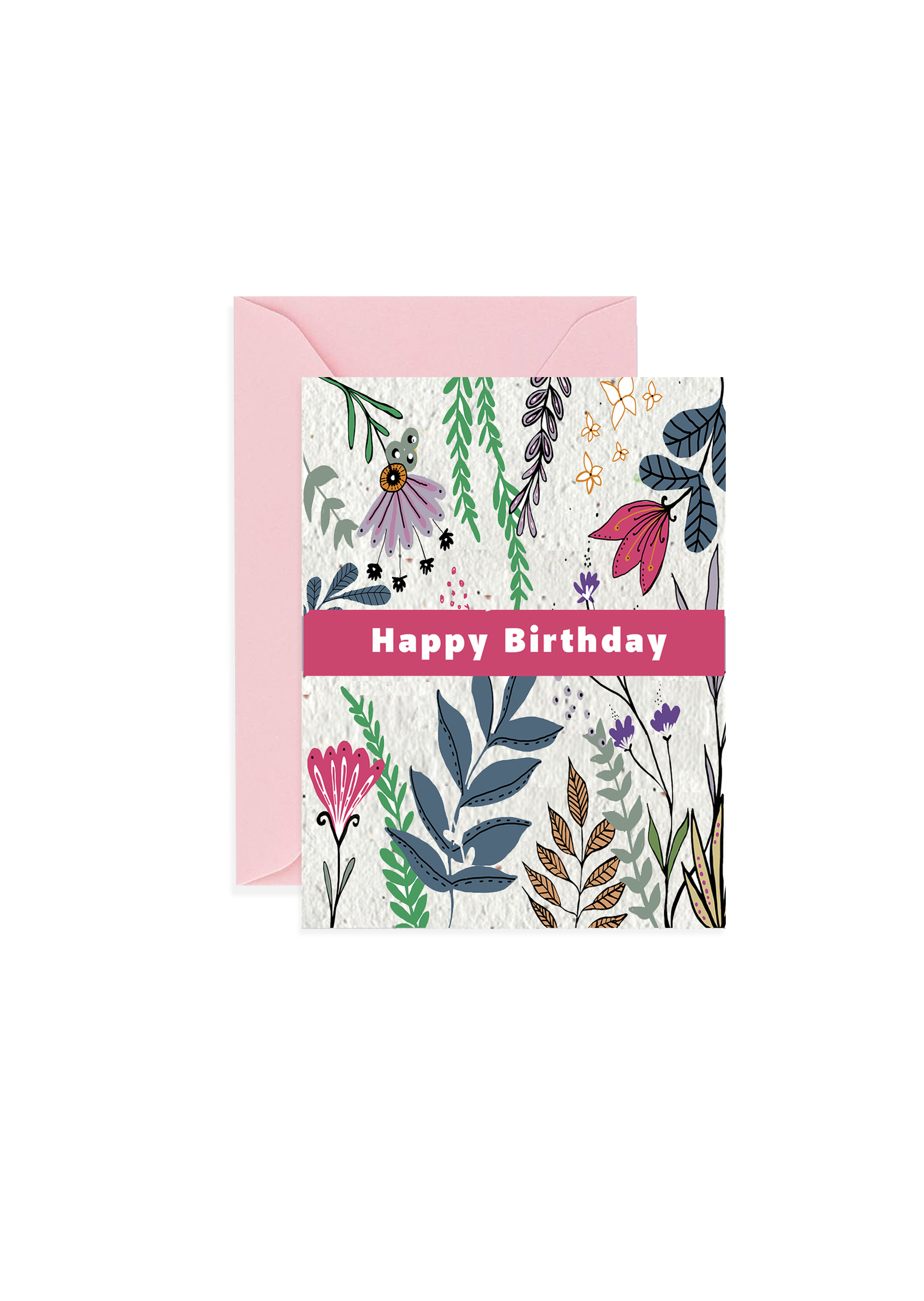Vibrant Wishes — Happy Birthday Wildflower Seed Paper Card