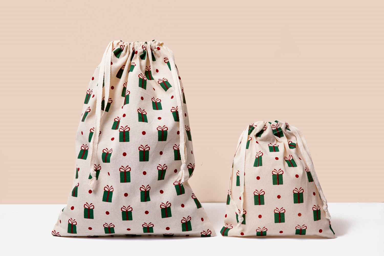 Cloth Gift Bags — Organic Cotton, Set of 4