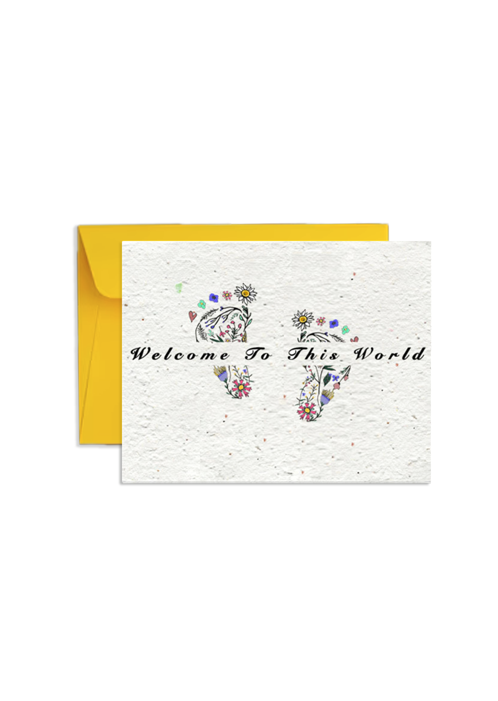 Wildflower Welcome — Baby Shower Seed Paper Card